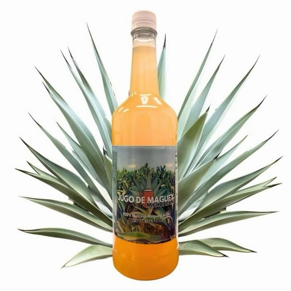 Maguey Juice - Jugo De Maguey Michoacano Tarasco de 1 litro (33.3Fl Oz) 100% Natural