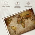 thumbnail image 6 of Elephant Stock World Map Wall Art - Horizontal Canvas Wall Art - Living Room Wall Decor - Map Canvas - Brown And Yellow Decor - 48" x 32", 6 of 8