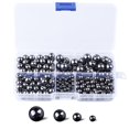 thumbnail image 3 of Cuentas sueltas de piedras preciosas de hematita negra, juego de caja de valor de cuentas Mala de piedra redonda no magnética, 300 Uds. Por caja para fabricación de joyas, 3 of 5