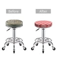 thumbnail image 5 of Fotbe Cherry Bow Pattern Stool Covers Round,Waterproof Round Bar Stool Covers Bar Chair Covers Washable Stool Cushion Slipcover for 12-14 Inch Chair-14 inch, 5 of 7