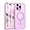 Purple, variant on Magnetic for iPhone 15 Pro Max Case, [Compatible with MagSafe] [Full Camera Protection] Shockproof Protective Slim Translucent Matte Phone Case for iPhone 15 Pro Max 6.7'', Peach Pink