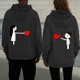 thumbnail image 1 of TaTaai His and Hers Valentine Print Hoodie, Cozy Pullover with Pocket, Matching Gift Sweatshirt Gift, 1 of 4