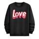 thumbnail image 5 of Ceisia Men's Regular-Fit Crew-Neck Heart-Letter Printed Casual Sweatshirt Gift, 5 of 6
