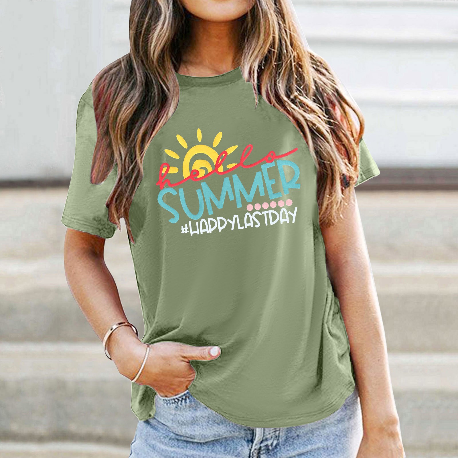 Wjtguo Hello Summer Happy Last Day Of School Shirts End Of School Year ...