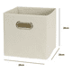 thumbnail image 4 of 4 Piezas Caja Almacenamiento Organizadoras De Tela Plegables, 4 of 5