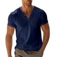 thumbnail image 1 of Men's Summer Sleeves Short Sleeve Slim Fit Fashion Breathable Men's Golf Shirt M, 1 of 5