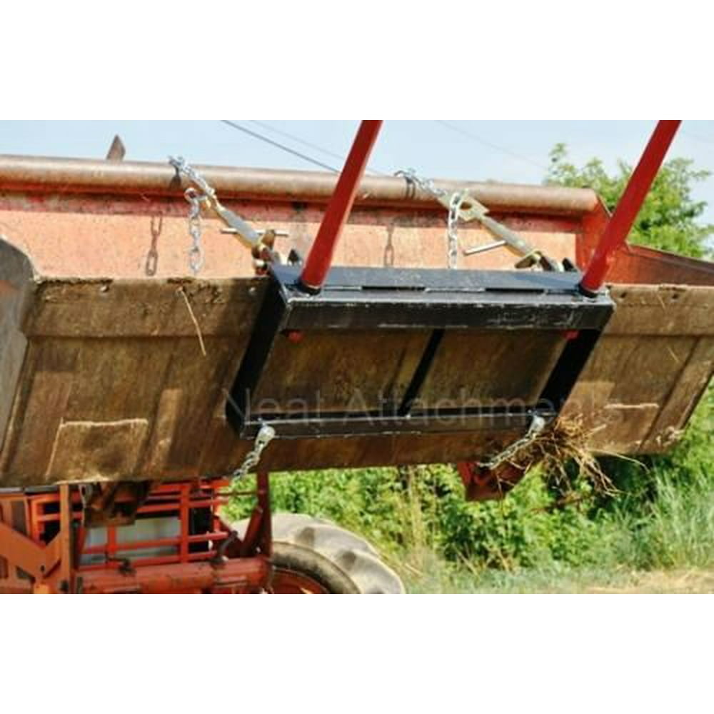 HD Bucket Hay Bale Spear Attachment 2 x 39" Prongs