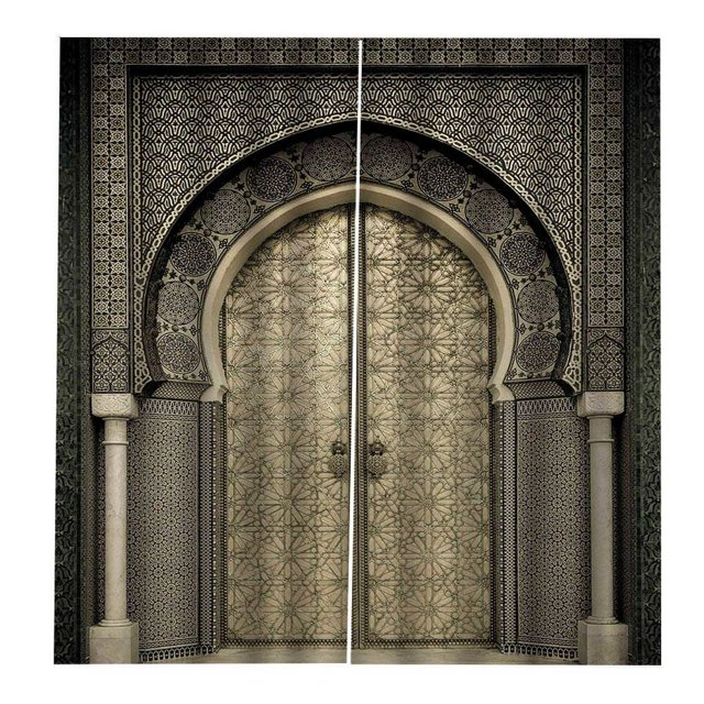 AMERTEER Rideau avec Motif de Vue sur la Mer Rideaux Décoration Draperie Inaltérable Imprimé Lavable à la Machine