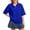 Blue #22, variant on Dresfit Golf Shirts for Women Collared Polo Shirts 2026 Summer Short Sleeve Button Down Golf T Shirts Oversized Solid Loose Back To School Basic Tees S
