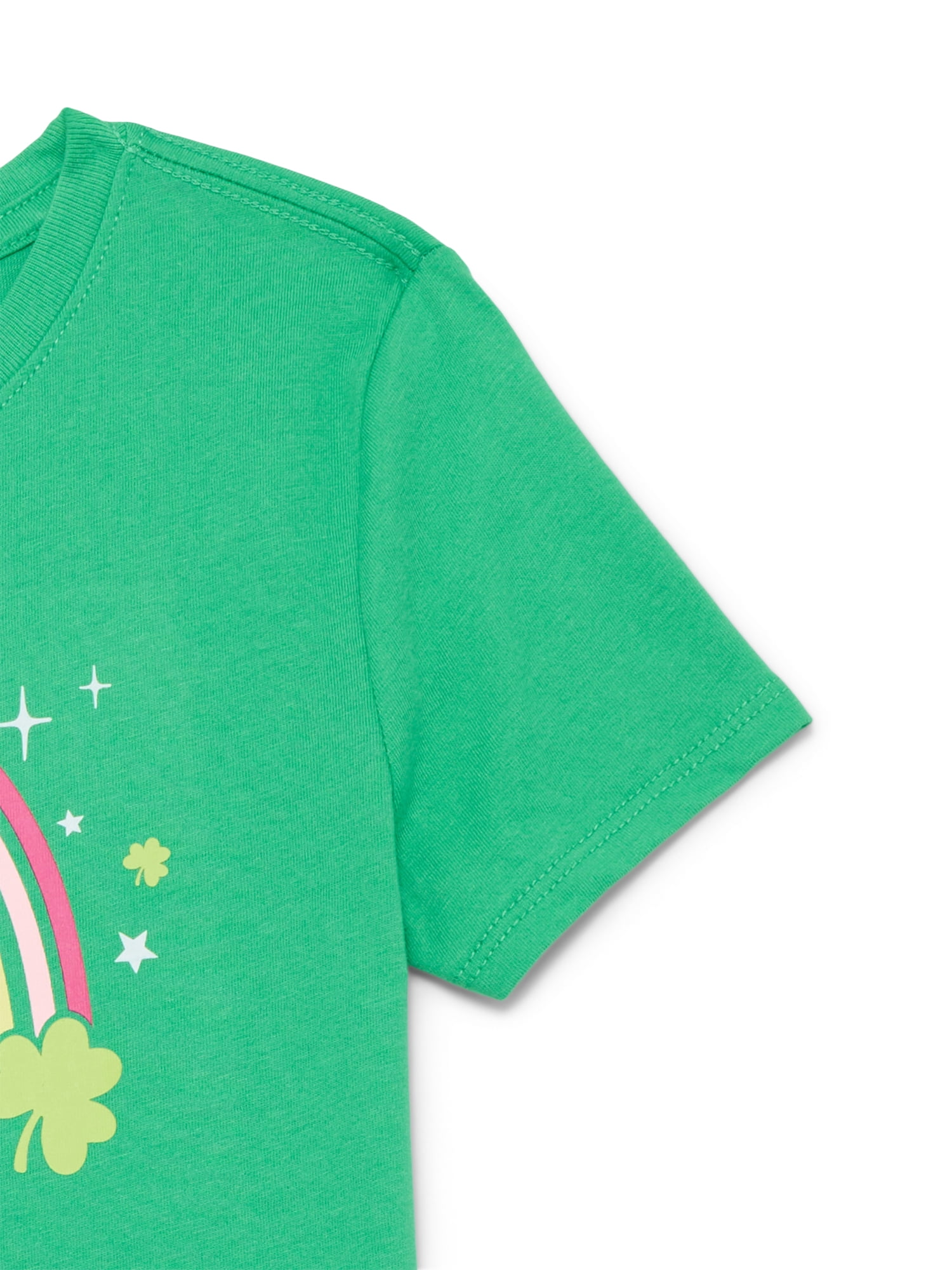 St. Patrick’s Day Girls Short Sleeve T-Shirt from Way To Celebrate, Sizes 4-18