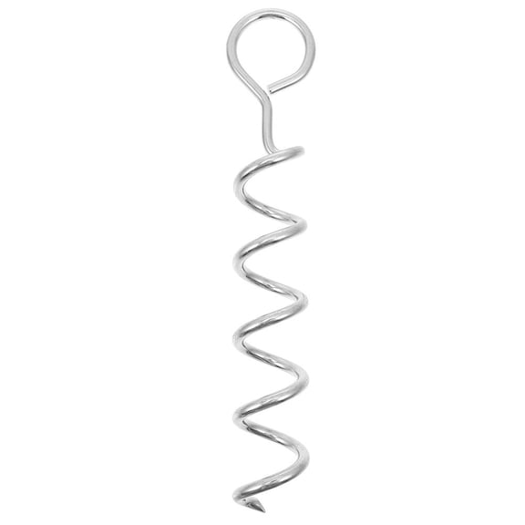 Xiao Hua 1-piece 12.2-inch dog stake, metal spiral anchor bolt with loop, pet spiral bolt, suitable for outdoor, yard and camping, spiral head design