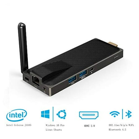 Pc Stick Mele Nv41s Windows 10 Pro Intel Celeron J4105 Fanless Mini Comupter Stick 4gb 64gb Emmc Support 4k Hd2 4g 5g Wifigigabit Ethernetbt 4 2 Walmart Canada