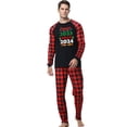 thumbnail image 2 of Penkiiy Pyjamas de Noël pour Famille, Ensemble de Pyjamas Assortis, Carreaux Rouges Renne Vacances Xmas Pyjamas pour Femmes Hommes Enfants Rouge G, 2 of 5