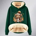 thumbnail image 5 of Christmas Heavyweight Hoodies for Women 2025 Long Sleeve Highland Cow Western Country Hooded Sweatshirt Pullover Tops, 5 of 6