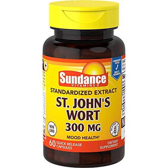 Sundance St John's Wort Extract 300 mg Capsules, 60 Count