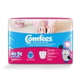 thumbnail image 1 of Pantalones de entrenamiento Comfees para niña, talla 4T-5T, blancos, 114 unidades, 1 of 4