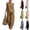 02# Light Brown, variant on Women's Linen 2 Piece Set Casual Sleeveless V Neck Halter Top Matching Baggy Wide Leg Pants Summer Outfits,Sky Blue S