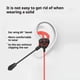 thumbnail image 5 of Auriculares intraaurales para juegos de 3,5" con cancelación de ruido y micrófono para portátiles, teléfonos móviles, etc. Auriculares con cable rojo., 5 of 7