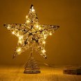 thumbnail image 1 of Decoración para Árbol de Navidad JOYIN Estrella Plateada con Purpurina y Luz LED, 1 of 10