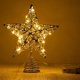 thumbnail image 1 of Decoración para Árbol de Navidad JOYIN Estrella Plateada con Purpurina y Luz LED, 1 of 10