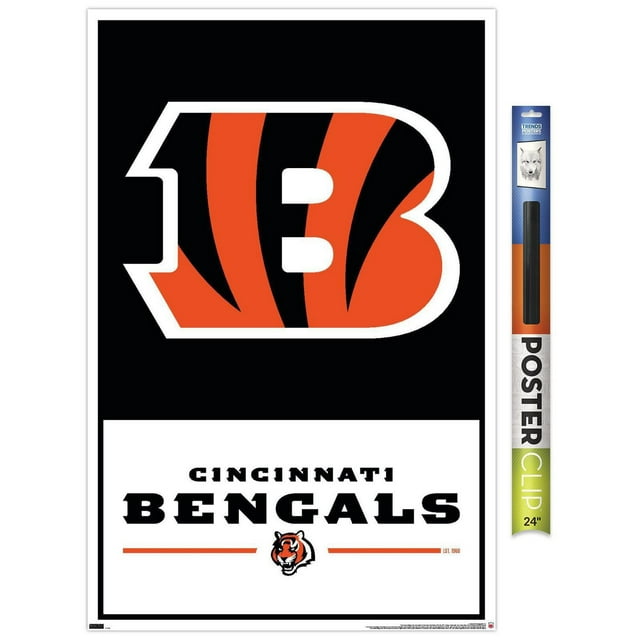 NFL Cincinnati Bengals - Logo 21 Wall Poster with Magnetic Frame, 22.375" x 34"