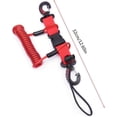 thumbnail image 5 of Underwater camera lanyard clip coiled cable with wrapped cable lanyard for diving accessories with clip quick release green, 5 of 5