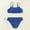 czb# Blue322, variant on CUZIBR Baby Girl Swimsuit 2 Piece Bikini Set Adjustable Strap Hollow Out Lace Trim Stylish Cozy Solid Outfits Pool Beach Travel Swimwaer Holiday,Blue,8-9 Years