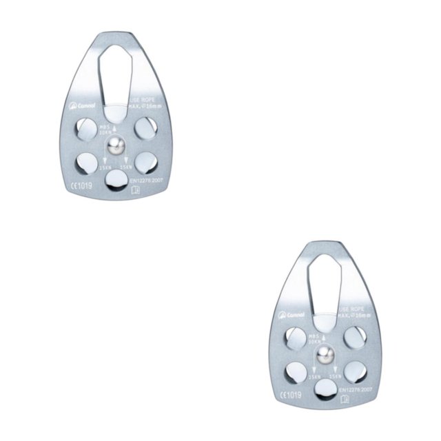 Baohd 1/2/3/5 Climbing Pulley Rescuing Hauling Rigging Pulleys Micro Pulley Equip Grey 2PCS