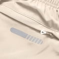 thumbnail image 5 of FAWUUDO Men's Sport Shorts Plus Size Elastic Waist Drawstring Summer Casual Outdoor Workout Bermuda Shorts with Zipper Pocket M-5XL Khaki, 5 of 8