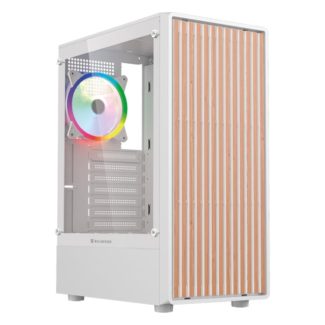 Gabinete BALAM RUSH DRAGONFLY GM580 ATX 4 Fan ARGB BR-943970 blanco