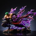 thumbnail image 3 of Figura de acción de One Piece Zoro de 21 cm con 2 cabezas, Roronoa Zoro, modelo de anime de PVC, juguete para niños, regalo coleccionable, 3 of 4