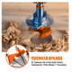 thumbnail image 3 of Juego Brocas Bloosom  Router Taladro 1/4 15 Pz Herramienta Negro, 3 of 4