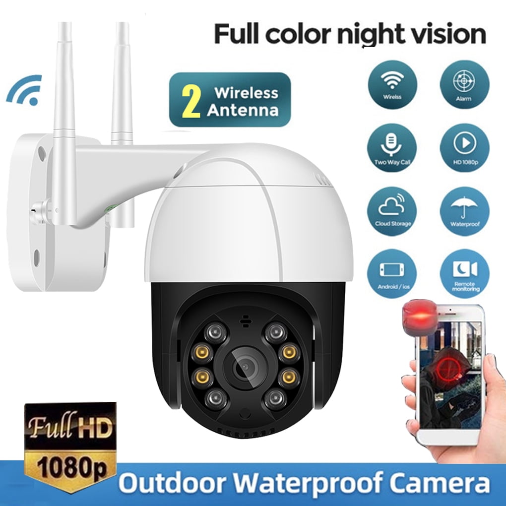 1080P Full-color Night Vision WIFI IP IR Camera Waterproof Home Security Outdoor