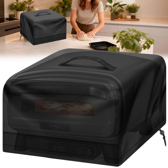 Oven Dust Cover, EEEkit Countertop Oven Cover, Dust-Proof Appliance Cover, Fits Most Toaster and Small Ovens Up to 17 x 22 x 12", for Kitchen, Apartment and Dorm