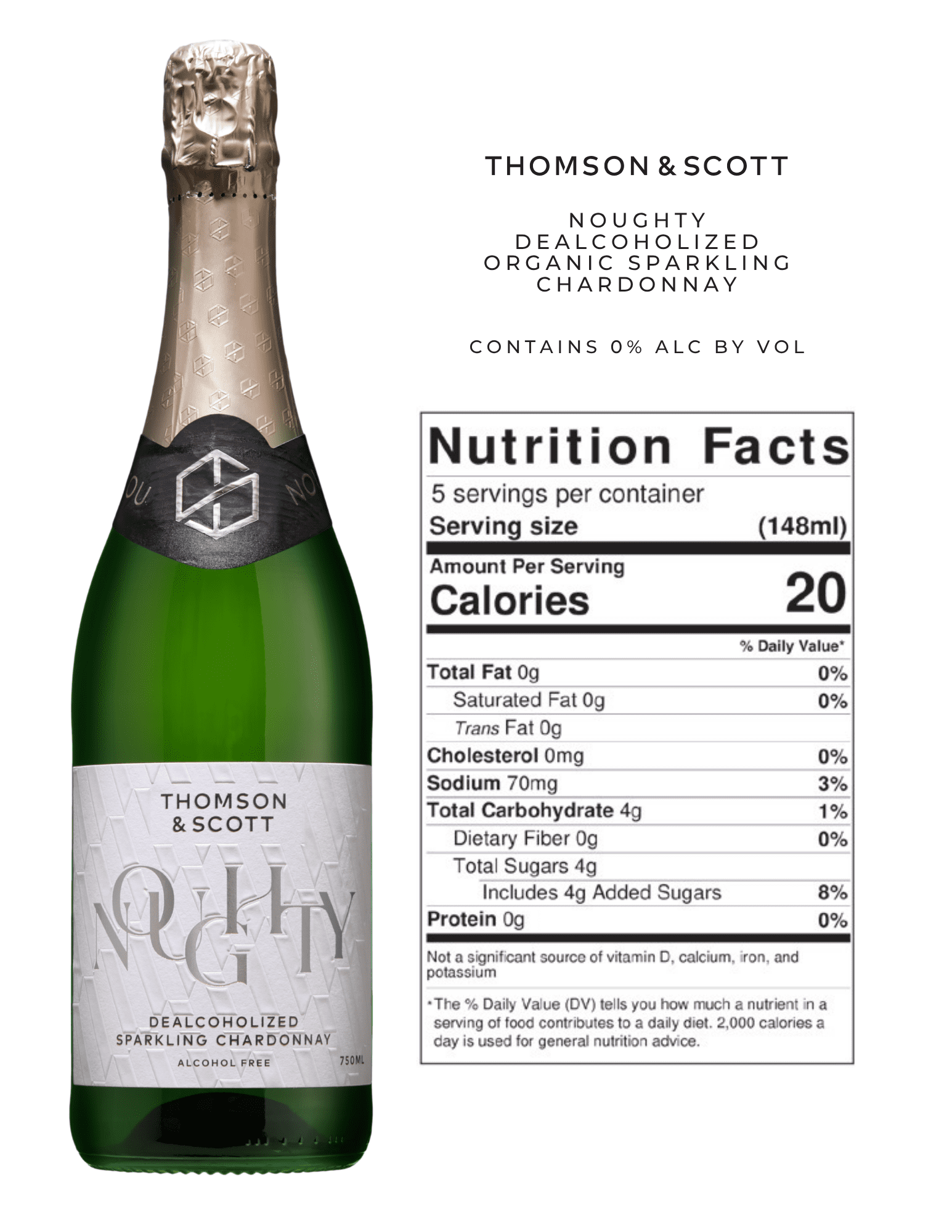 Noughty Non-Alcoholic Sparkling Chardonnay