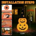 thumbnail image 4 of Halloween Collapsible Pumpkin Decorations 3FT, Pre-Lit 50 LED 8 Modes Jack-o-Lantern, Collapsible Pop Up for Indoor Outdoor Yard Porch Party, Halloween Decorations, Thanksgiving Decor, 4 of 5