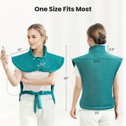 MaxKare Ultra Soft Heating Pad with 4 Heat Settings & Auto Shut-off for Full Body Stress Relief, 24x33 - Green