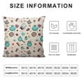thumbnail image 5 of BANET Throw Pillow Cover Abstract Join Pillowcase Home Decorative Square Pillow Case Cushion Cover 24x24in, 5 of 5