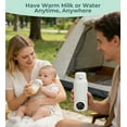 thumbnail image 2 of RUPOUN 17oz Large Capacity Cordless Portable Bottle Warmer - Baby Milk Warmer for Breast Milk, Formula & Water, Travel & Outdoor Use, White, 2 of 10