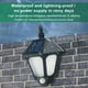 thumbnail image 2 of Advancent Luz solar de pared impermeable para exteriores, luces resistentes al calor, lámpara de jardín operada por luz para poste de cubierta de Iluminación y accesorios Advancent HA067695-01, 2 of 6