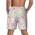 thumbnail image 4 of Balery Retro Floral Mens Swim Trunks Swim Shorts for Men Quick Dry Inseam Beach Shorts with Compression Liner Pocket-3X-Large, 4 of 9