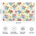 thumbnail image 3 of Pioneer Flower Floral Print Pattern Bathroom Rugs Mat, Non Slip Microfiber Bathroom Rug with Rubber Backing, Soft Mats for Bathroom Floor Tub Shower, 17"x30", 3 of 5