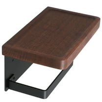 KALLORY  Cute Toilet Paper Holder Bathroom Tissue Rack Solid Wood Storage