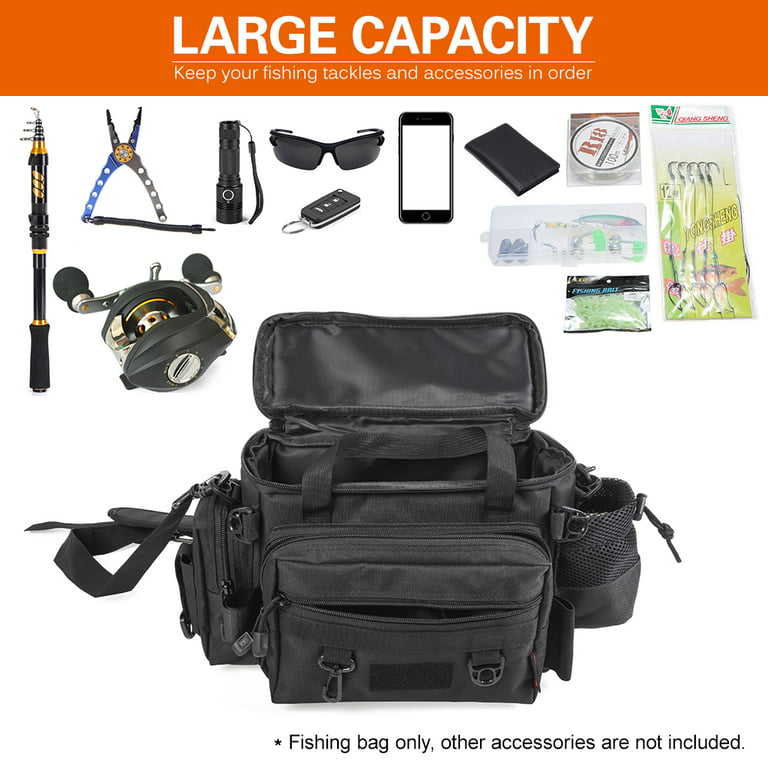 Large Capacity Fishing Tackle Bag Waterproof  Oxford Fabric Fishing Tackle  Bag - Fishing Bags - Aliexpress