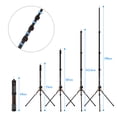 thumbnail image 2 of Andoer 190cm/74.8 Inch Portable Aluminum Alloy Photography Light Stand Reverse Folding Leg Stand 3-Section Flip Locks Design with 1/4 Inch Screw Thread for Ring Light Softbox Flash Light Ref, 2 of 7