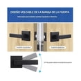 thumbnail image 4 of Cerradura Chapa Manija Cuadrada Puerta Para Recamara Y Baño Xtellar negro, 4 of 4