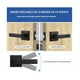 thumbnail image 4 of Cerradura Chapa Manija Cuadrada Puerta Para Recamara Y Baño Xtellar negro, 4 of 4