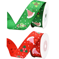 thumbnail image 1 of Cinta Cinta de envoltura navideña Cinta decorativa para manualidades navideñas para decoraciones festivas del hogar, 1 of 5