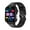 Black belt, variant on UBABAI ET570 Smart Watch Bluetooth Call Sports Watch 1.96inch AI Voice Assistant Silicone Strap