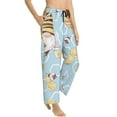 thumbnail image 2 of Junzan Cute Gnome Bee Collects Honey Women'S Pajama Pants Drawstring Comfy Sleep Bottoms With Pockets, 2 of 9